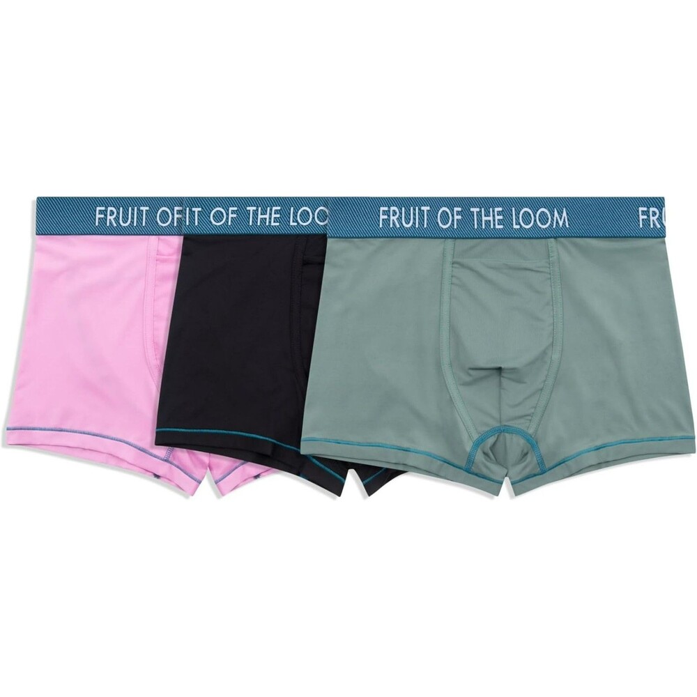 Fruit of the Loom Men's Getaway Boxer Briefs LARGE Trunk Assorted Lightweight